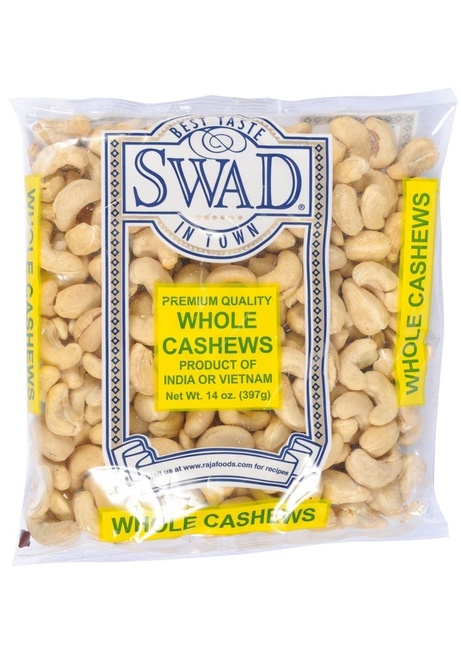 SWAD WHOLE CASHEWS 14 OZ