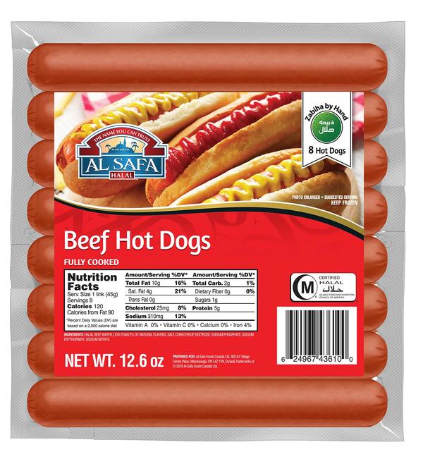 AL-SAFA BEEF HOT DOG