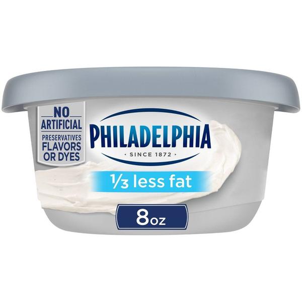 PHILADELPHIA 1/3 LESS FAT CREAM CHEESE (8 OZ)