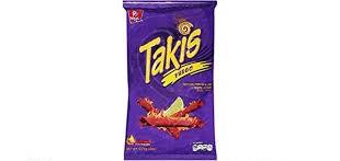 TAKIS HOT CHILI PEPPER&LIME TORTILLA CHIPS 56G